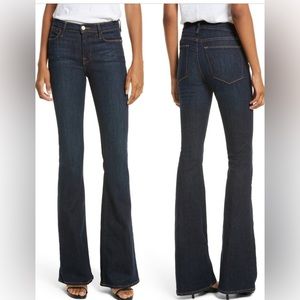 New, with tag Dark denim FRAME Le Flare High Rise Size 27